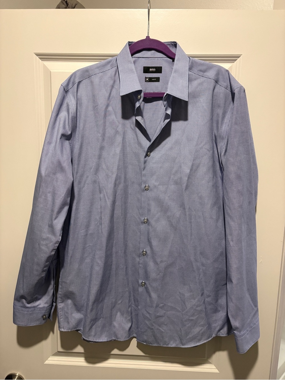 Hugo Boss Light Blue Long-Sleeve Dress Shirt